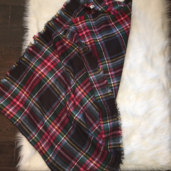 Tartan oversized plaid blanket scarf -Fall/Winter - Picture 3 of 4
